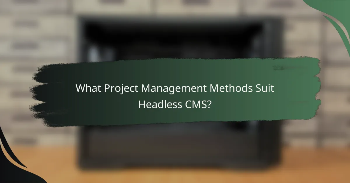 What Project Management Methods Suit Headless CMS?